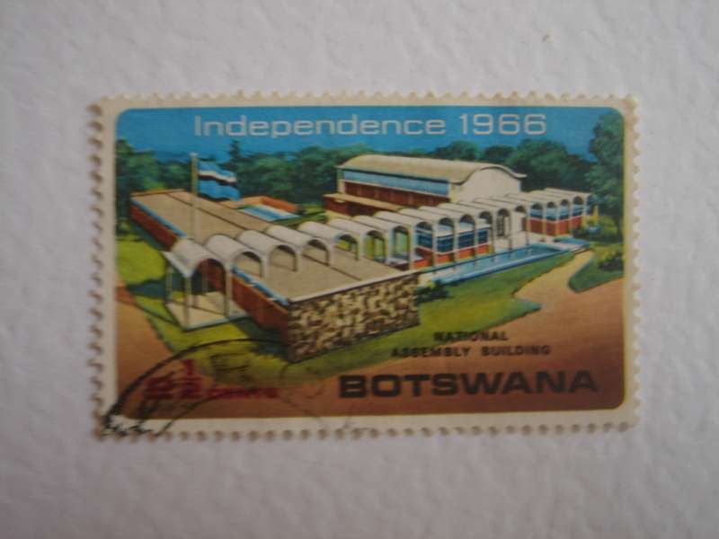 1966 Botswana - Independence 2 1/2 c used, stamped