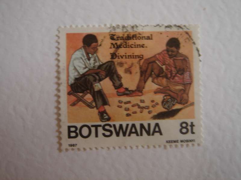 1987 Botswana - Traditional Medicinal Divining 8 t used, stamped