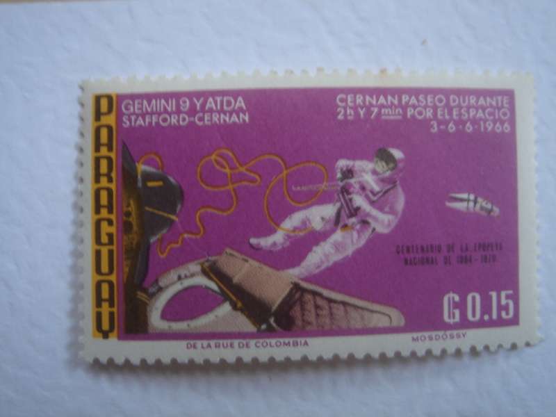 1966 Paraguay - Gemini 9 Mission G 0.15 MNH