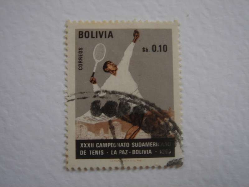1965 Bolivia - Tennis Tournament La Paz Sb. 0.10 used, stamped