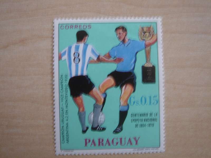 1969 Paraguay - Centenario de Futbol Gs 0.15 MNH