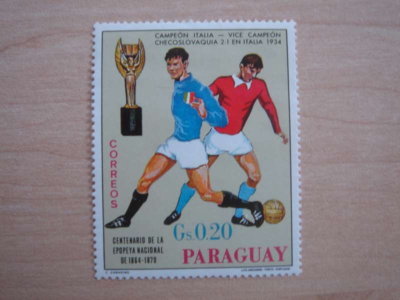 1969 Paraguay - Centenario de Futbol Gs 0.20 MNH