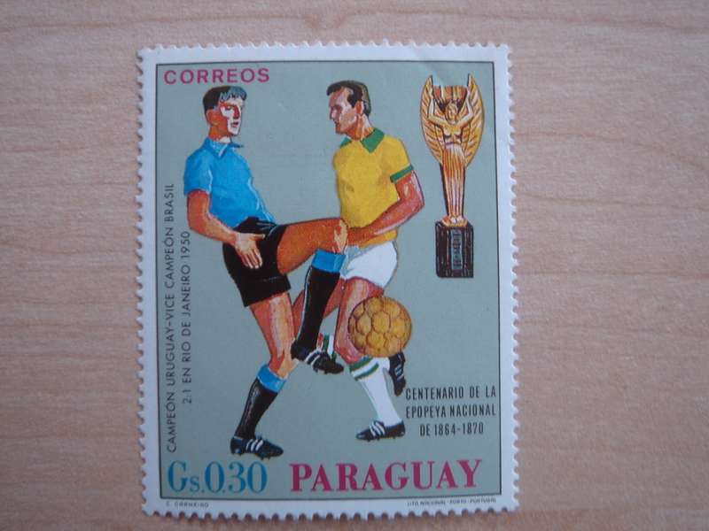 1969 Paraguay - Centenario de Futbol Gs 0.30 MNH