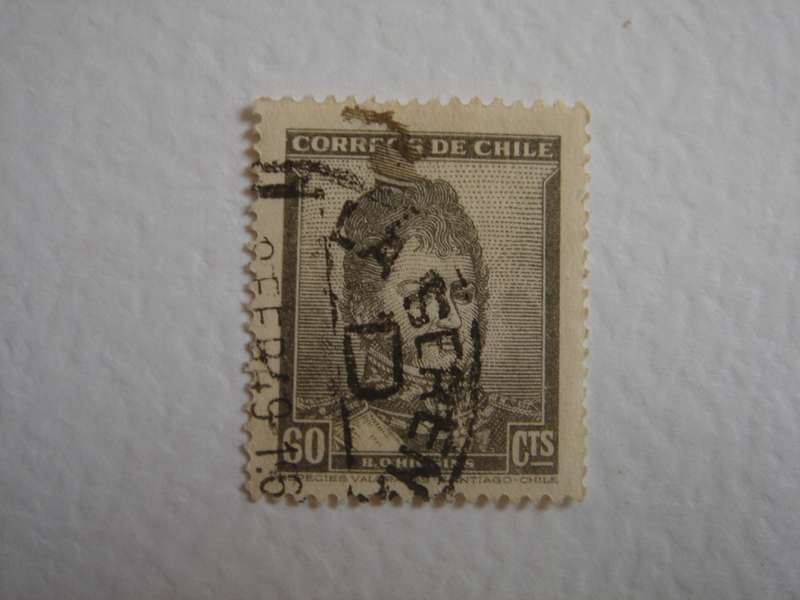 1948 Chile - O`Higgins 60 CTS used, stamped
