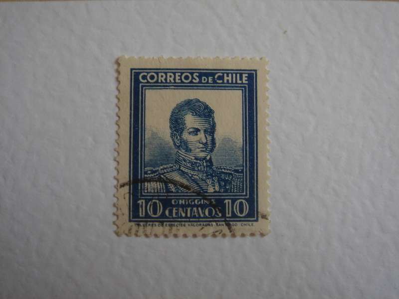 1931 Chile - O`Higgins 10 CTS used, stamped