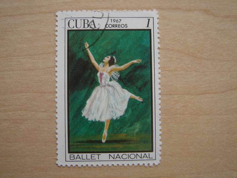 1967 Cuba - Ballet Nacional 1 $ used, stamped