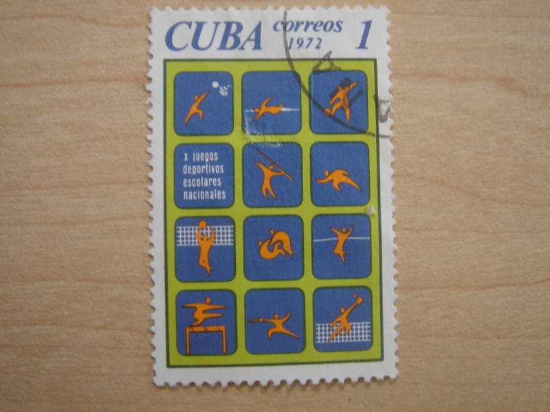 1972 Cuba - Sports 1 $ used, stamped