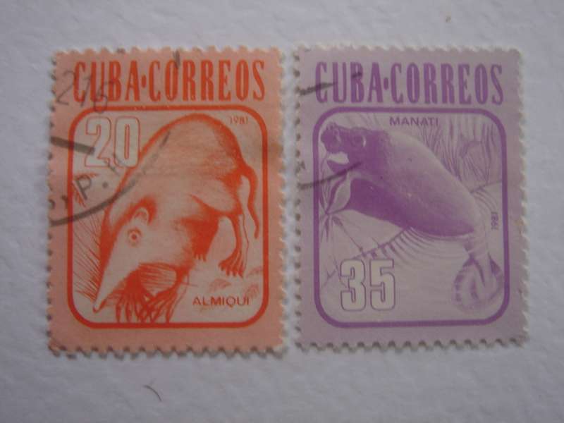 1981 Cuba - Mammals 20, 35 c used, stamped