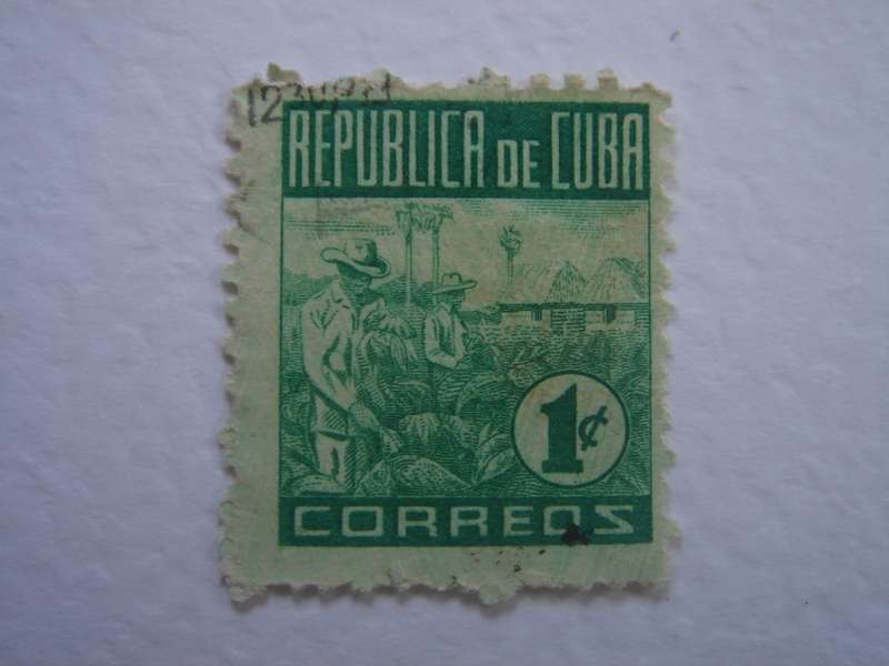 1948 Cuba - Havana Tobacco 1 c used, stamped