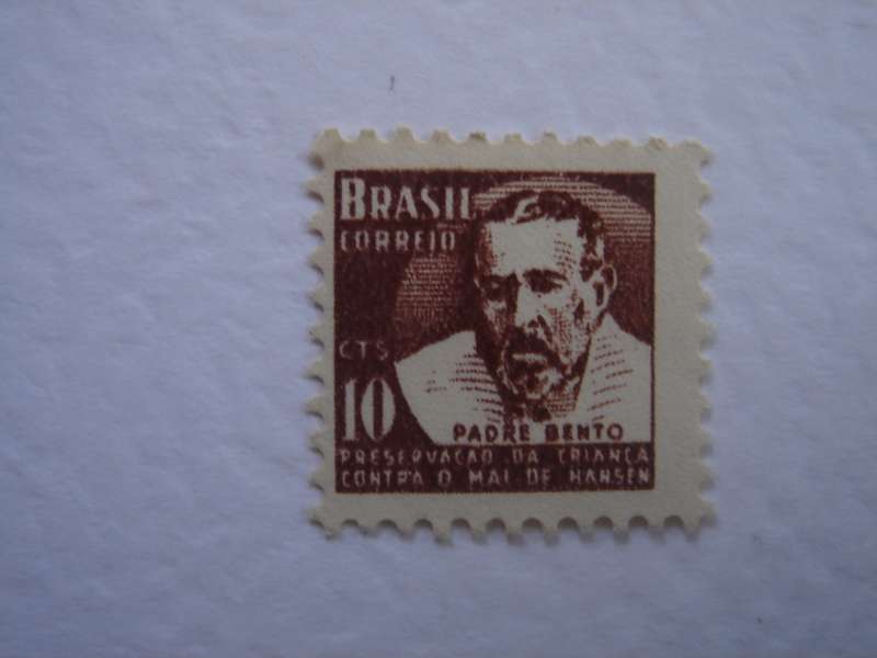 1954 Brazil - Padre Bento 10 c used, not stamped