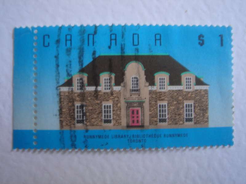 1987 Canada - Runnymede Library Toronto 1$ used, stamped