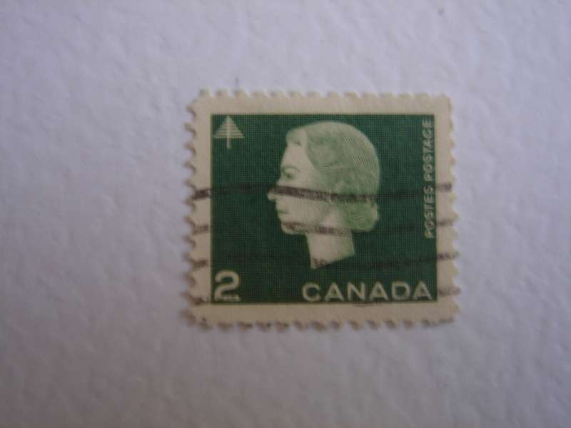 1963 Canada - QE II 2 c used, stamped