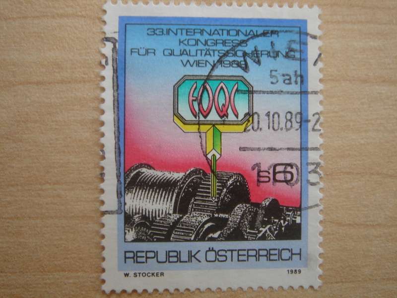 1989 Austria - IQS Congress Vienna 6 S used, stamped