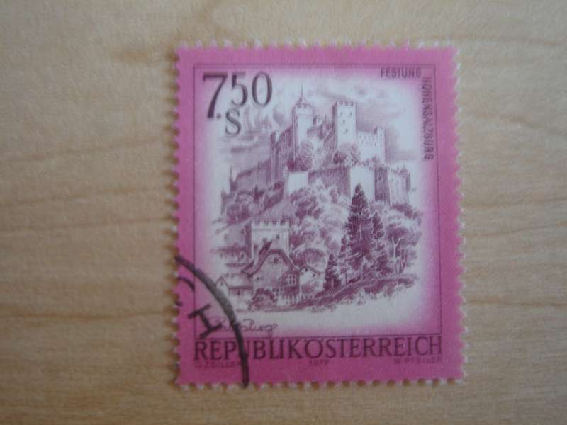 1977 Austria - Festung Hohensalzburg 7.50 S used, stamped