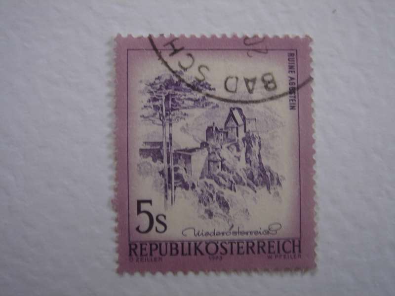 1973 Austria - Ruine Aggstein 5 S used, stamped
