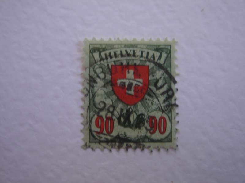 1924 Helvetia - Official Stamp 90 used, stamped
