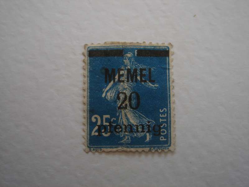 1920 Deutsches Reich Memelgebiet MiNr 20 b used