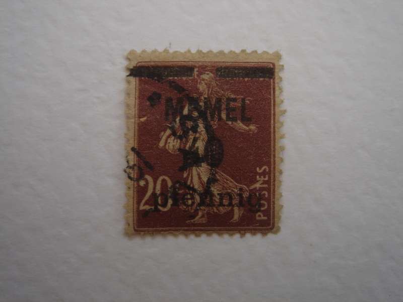 1920 Memelgebiet MiNr 22 a used, stamped