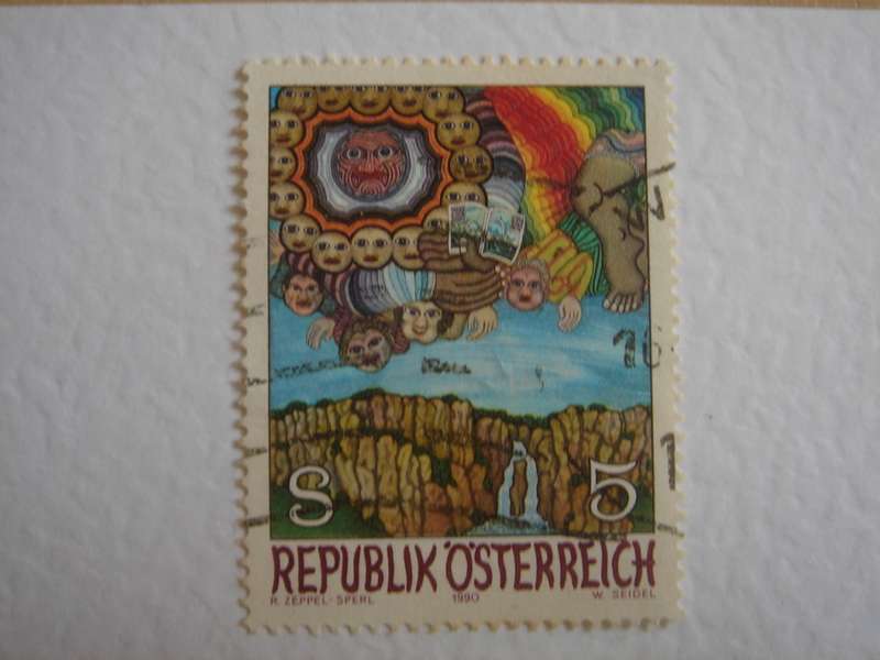 1990 Austria - Zeppel-Sperl Painting 5 S used, stamped
