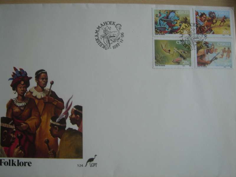 1987 Ciskei Folklore - The Story of Sikulume 16,20,25,30 c on FDC incl. 16 page booklet
