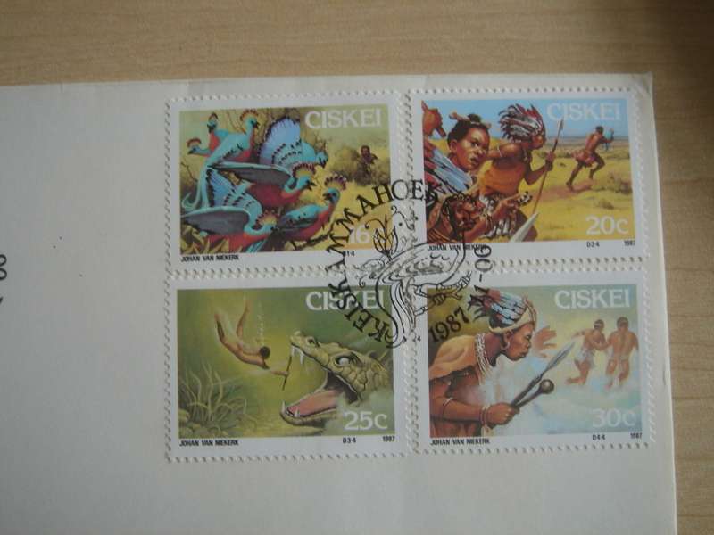 1987 Ciskei Folklore - The Story of Sikulume 16,20,25,30 c on FDC incl. 16 page booklet