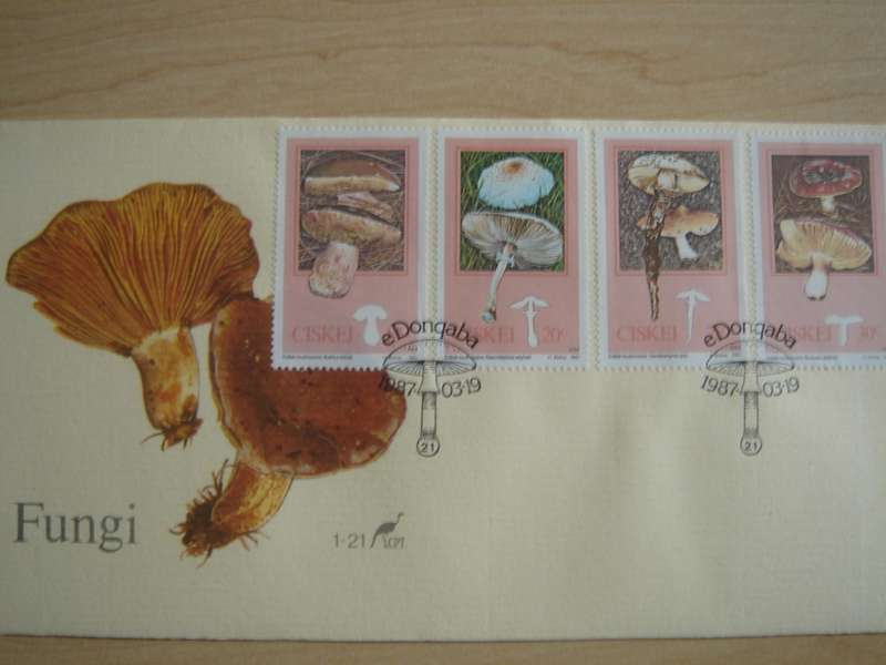 1987 Ciskei Fungi - 14,20,25,30 c on FDC