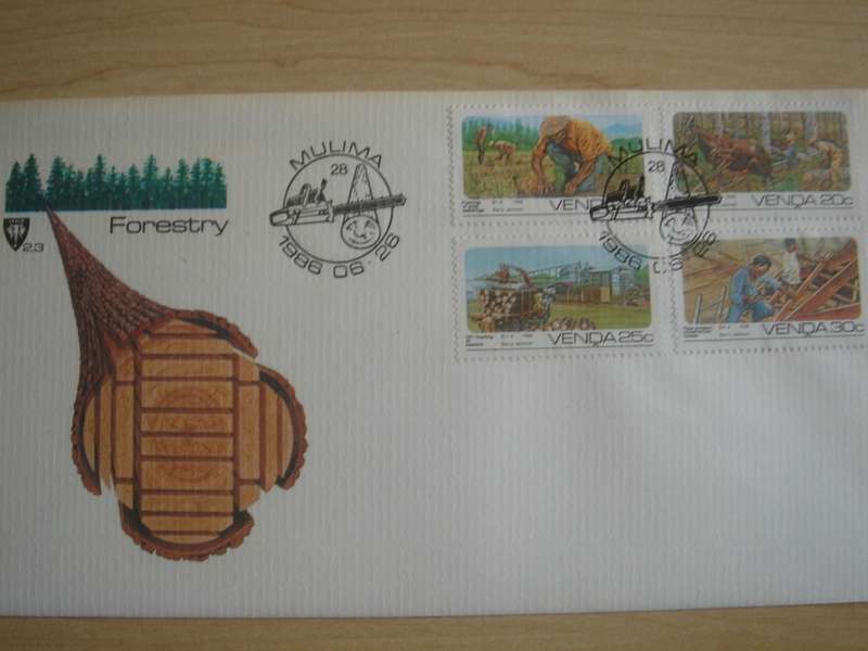 1986 Venda Forestry - 14,20,25,30 c on FDC
