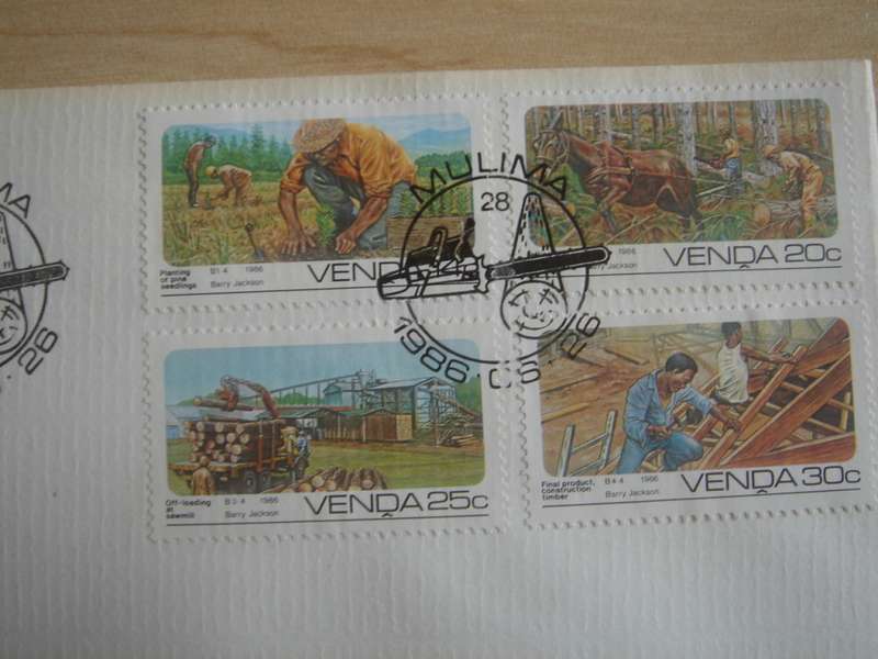 1986 Venda Forestry - 14,20,25,30 c on FDC