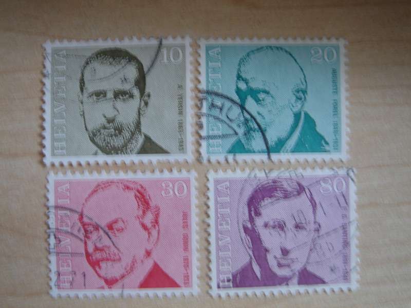 1971 Helvetia - Physicians - 10,20,30,80 used, stamped