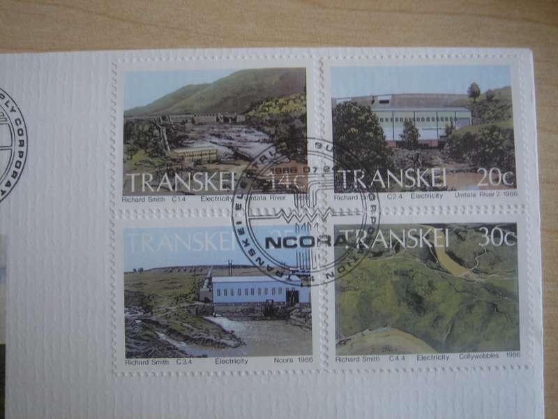 1984 Transkei - Post Offices 11,20,25,30 c stamped on FDC