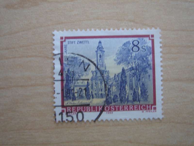 1988 Austria - 850 Years Stift Zwettl 8 S used, stamped