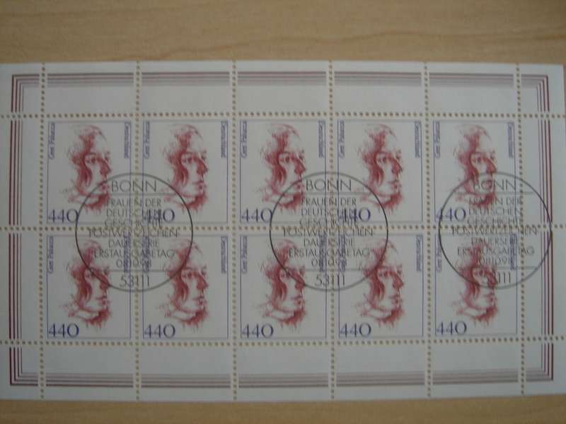 1998 - Kleinbogen (mini sheet of 10 stamps) MiNr 2014 stamped in Bonn
