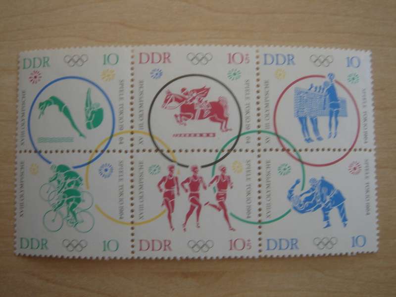 1964 DDR MiNr 1039-1044 Block MNH