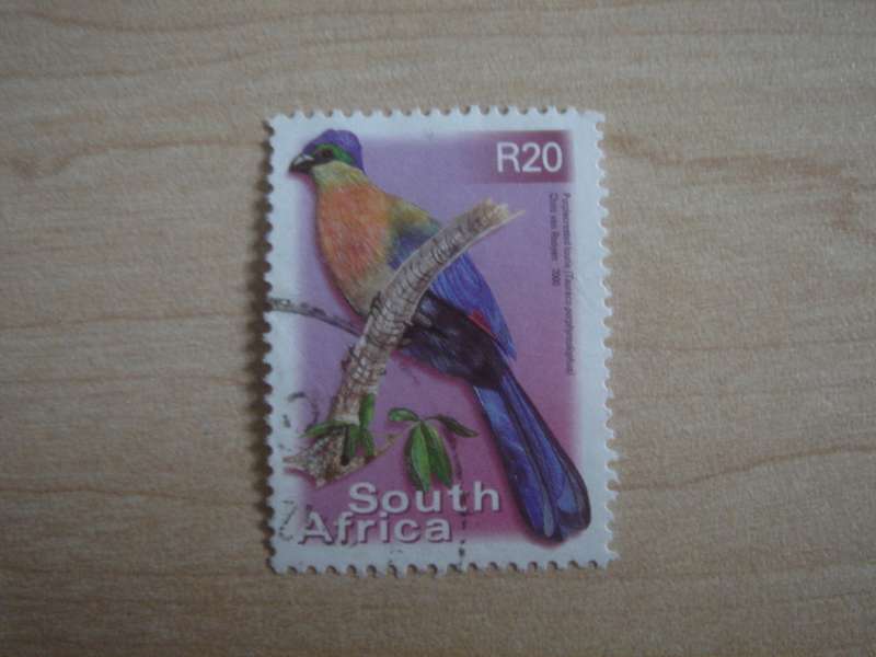 2000 RSA - Purple-crested Turaco R20 used, stamped