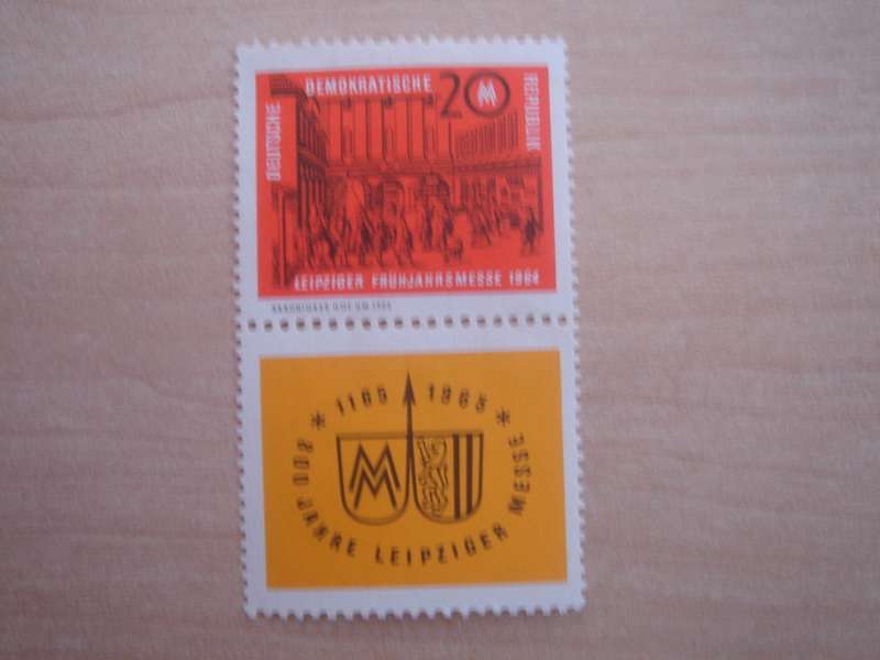 1964 DDR MiNr 1013/Zf in S Zd 46 MNH