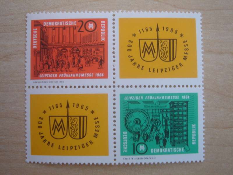 1964 DDR MiNr 1012-1013 Block MNH