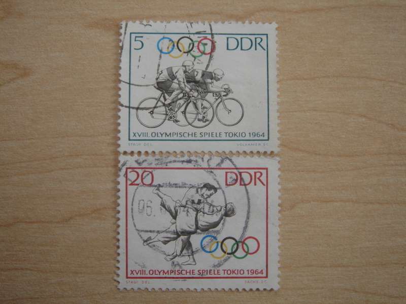 1964 DDR MiNr 1033+1035 used, stamped