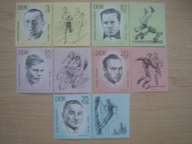 1963 DDR MiNr 958-962 W Zd 70-75  MNH