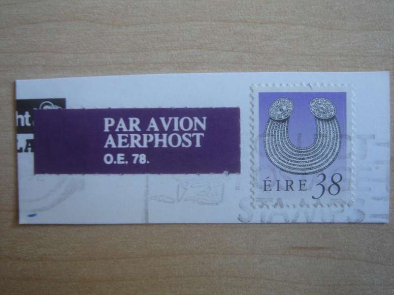 1990 Eire - Irish Heritage 38 on postal item, stamped
