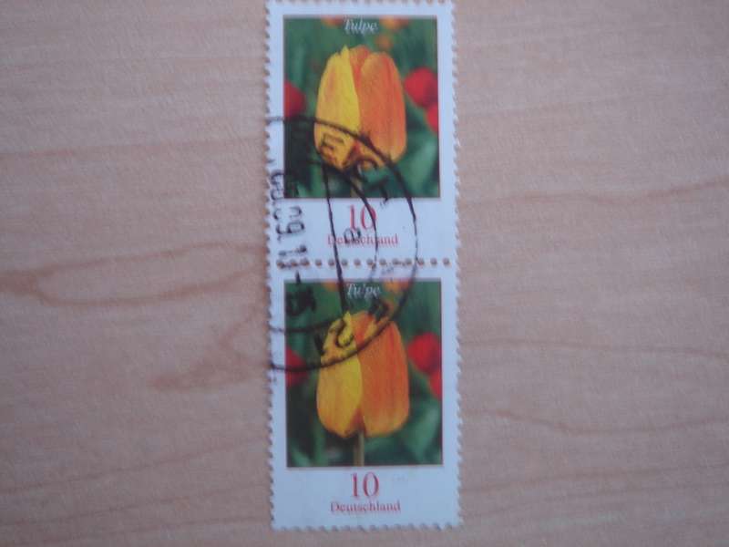 2005 Deutschland MiNr 2484 A vertical pair used, stamped