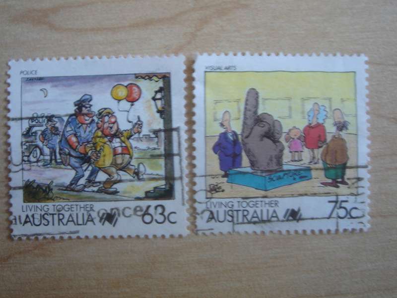1988 Australia Living Together 63,75c used, stamped