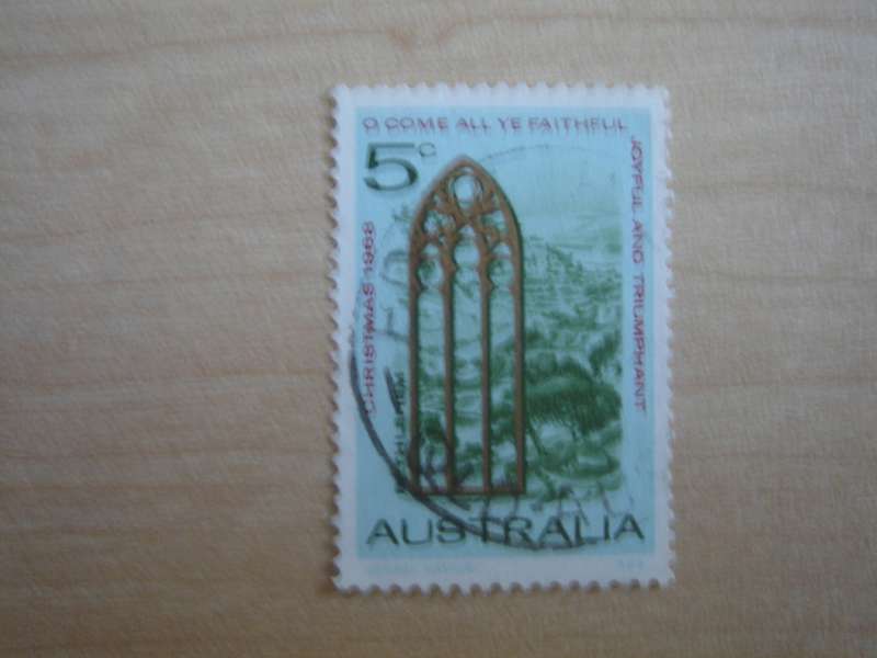1968 Australia - Christmas 5c used, stamped