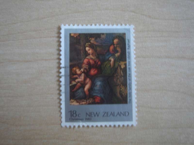 1983 NZ - Christmas 18c used, stamped