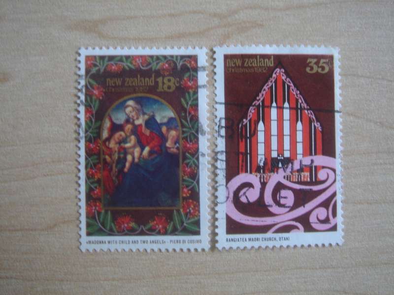 1982 NZ - Christmas 18,35c used, stamped