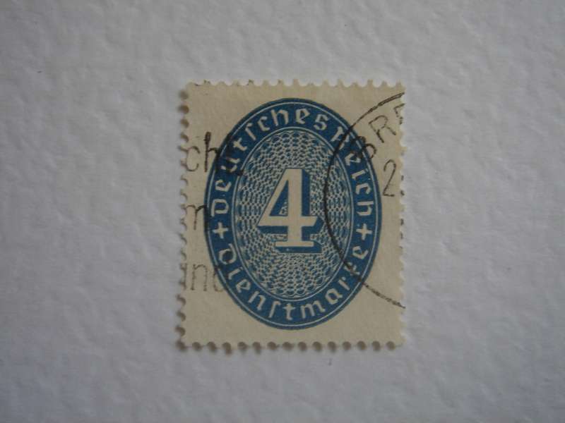 1933 Deutsches Reich Dienstmarken MiNr 130 X used, stamped