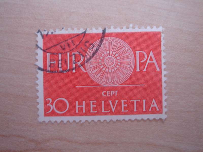 1960 HELVETIA - EUROPA 30 used, stamped