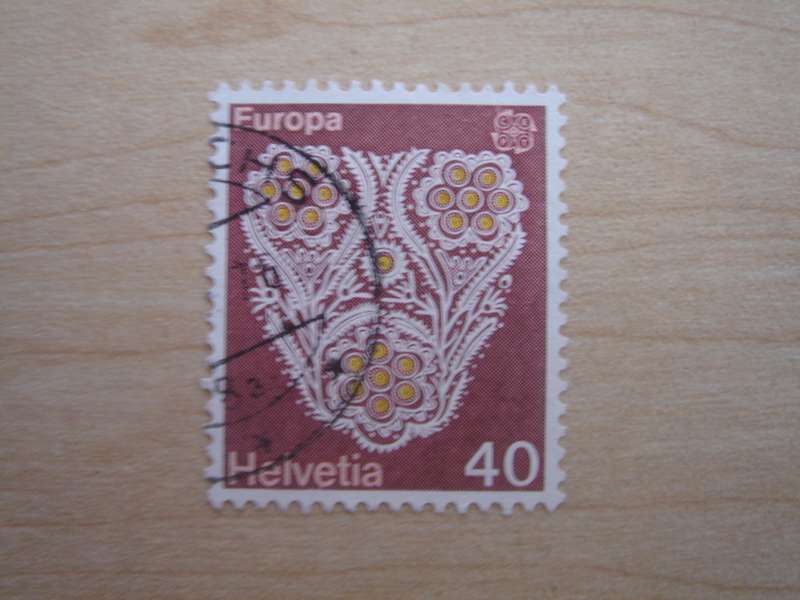 1976 HELVETIA - Embroidery 40 used, stamped