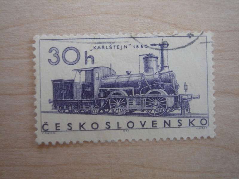 1966 Czechoslovakia - Locomotive 30 h used, stamped