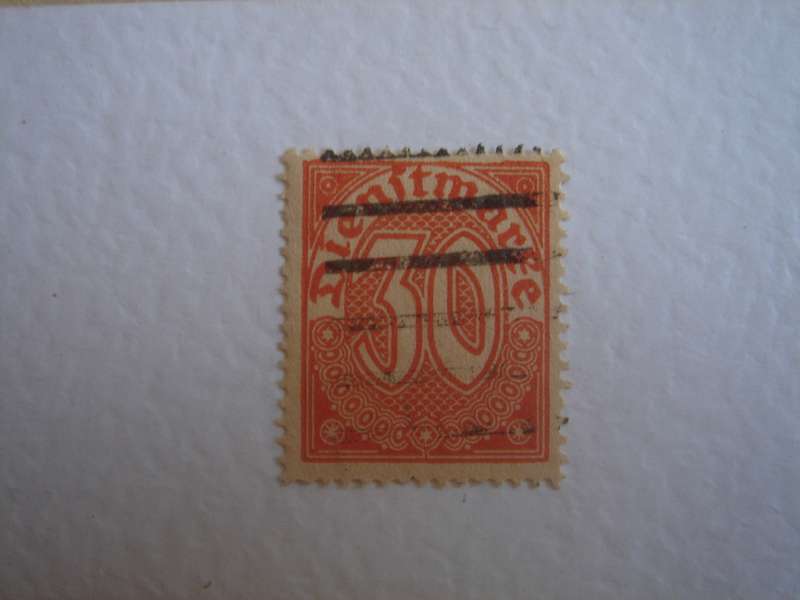 1920 Deutsches Reich Dienstmarken MiNr 27 used, stamped