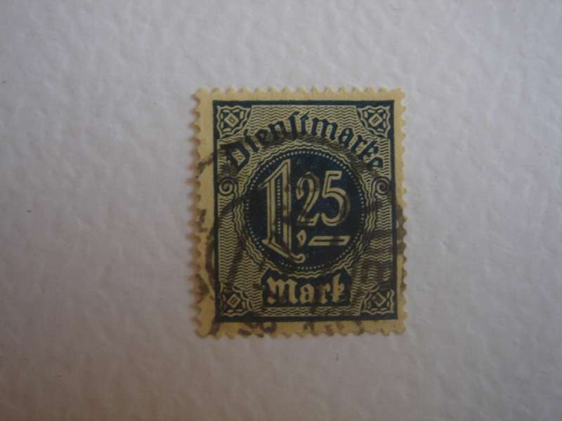 1920 Deutsches Reich Dienstmarken MiNr 31 used, stamped